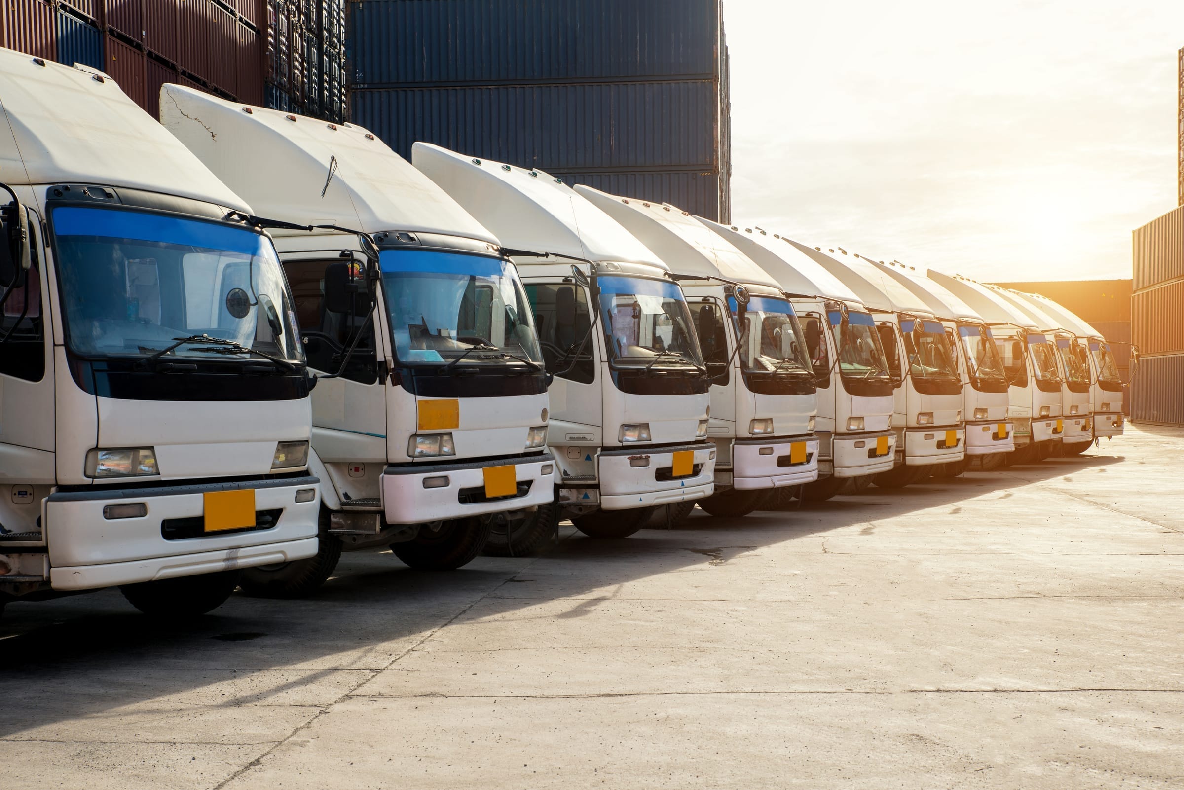 Flotte de véhicules utilitaires d'entreprise