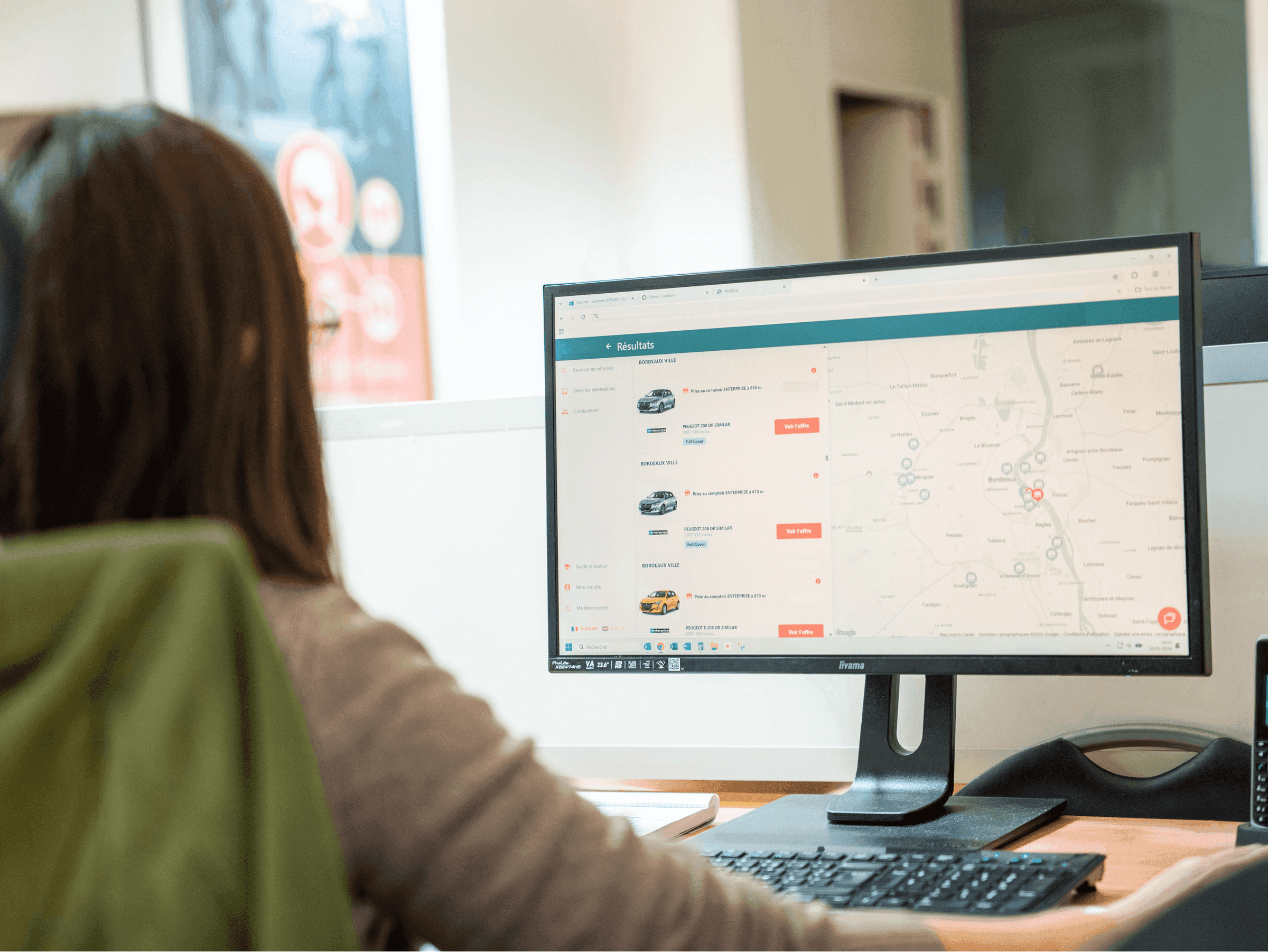 Recherche de loueurs sur la plateforme OPTEAM+ LOC